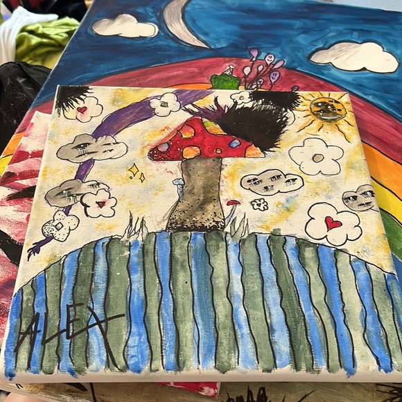 Lots of different hand painted original paintings - Picture 2 of 5